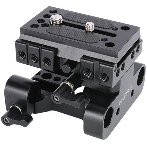 Niceyrig Universal Height-Adjustable Manfrotto-Style 15mm LWS Baseplate