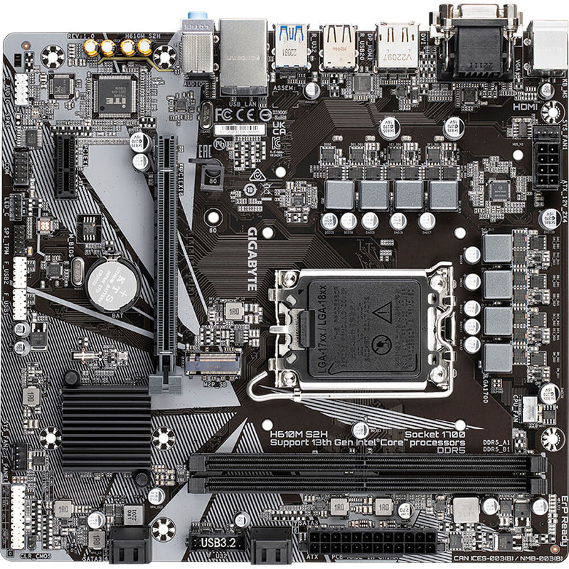 Gigabyte H610M S2H LGA 1700 Micro-ATX Motherboard