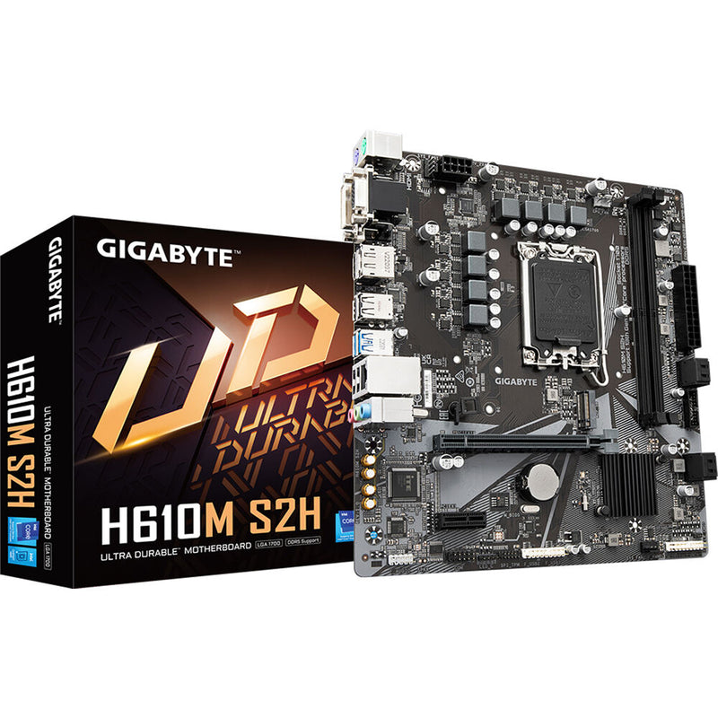 Gigabyte H610M S2H LGA 1700 Micro-ATX Motherboard