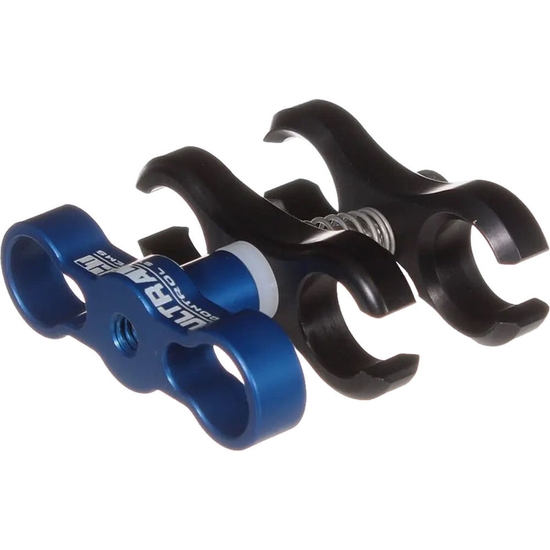 Ultralight Double Cutout Course Thread Ball Clamp (Blue Knob)