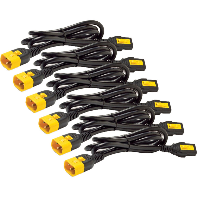 APC C13 to C14 Locking Power Cords (2', 6-Pack)