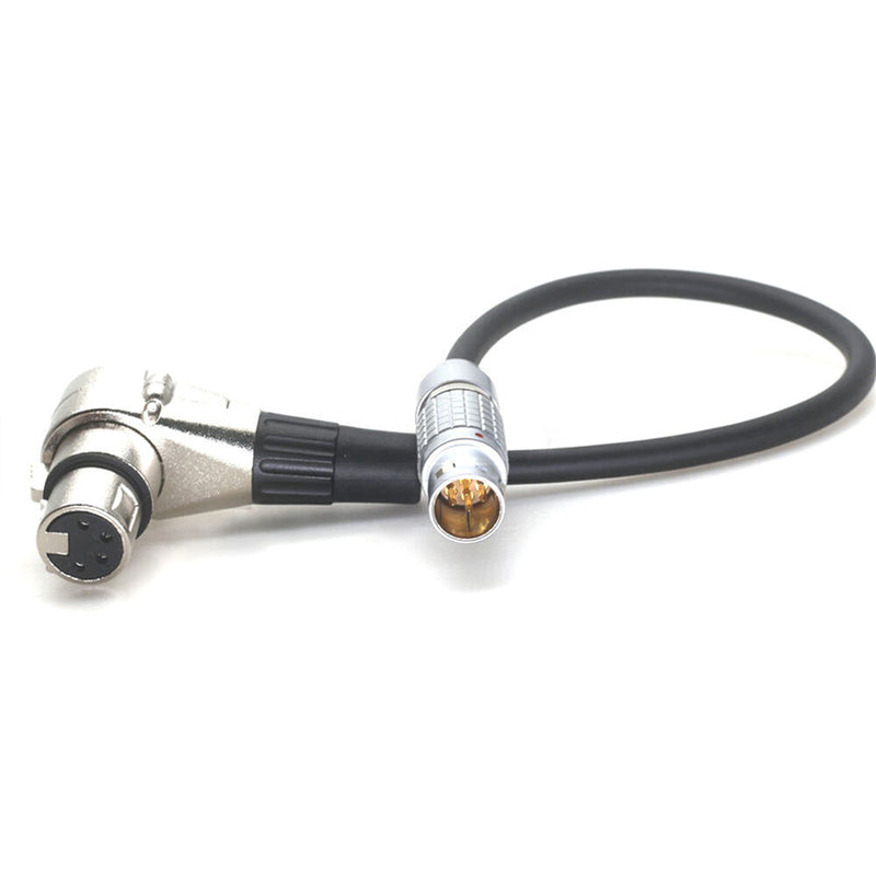 DigitalFoto Solution Limited 7-Pin to 4-Pin Right-Angle XLR Female Power Cable for Sony VENICE & ARRI TRINITY 2 (23.6")