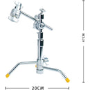 DigitalFoto Solution Limited Mini Pocket C-Stand with Ball Head and Grip Head