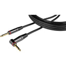 Gator Headliner Series 1/4" Straight to 1/4" Right Angle Instrument Cable (10')