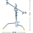 DigitalFoto Solution Limited Mini Pocket C-Stand with Three Ball Heads