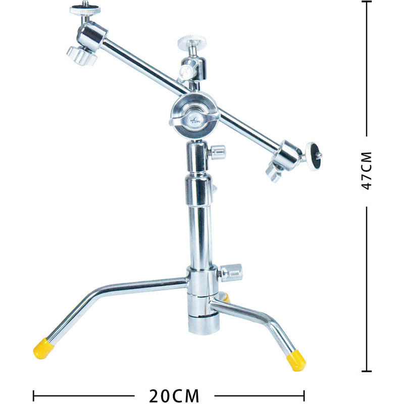 DigitalFoto Solution Limited Mini Pocket C-Stand with Three Ball Heads