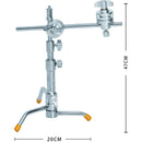 DigitalFoto Solution Limited Mini Pocket C-Stand with Grip Head