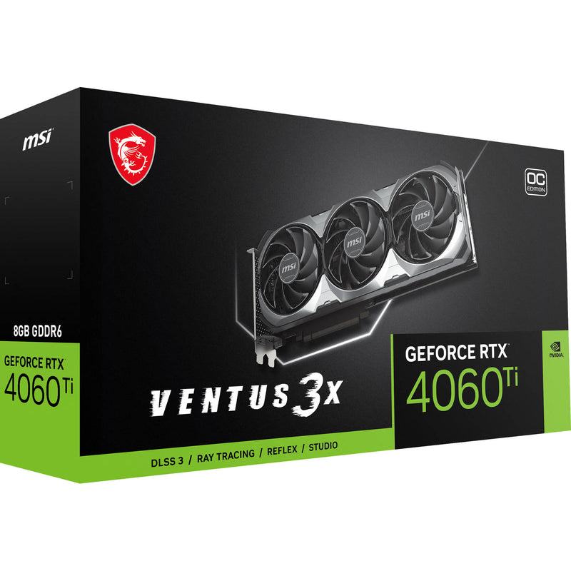 MSI GeForce RTX 4060 Ti VENTUS 3X OC 8GB Graphics Card