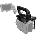 Kondor Blue Camera Cage with Trigger Top Handle for Sony FX6 (Raven Black)