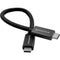 Kondor Blue USB-C 3.1 Gen 2 Cable (8.5", Raven Black)