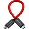 Kondor Blue USB-C 3.1 Gen 2 Cable (8.5", Cardinal Red)