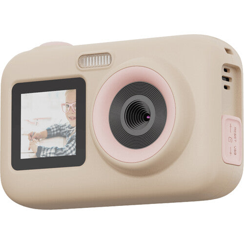 SJCAM FunCam+ Dual-Screen Action Camera for Kids (Beige)