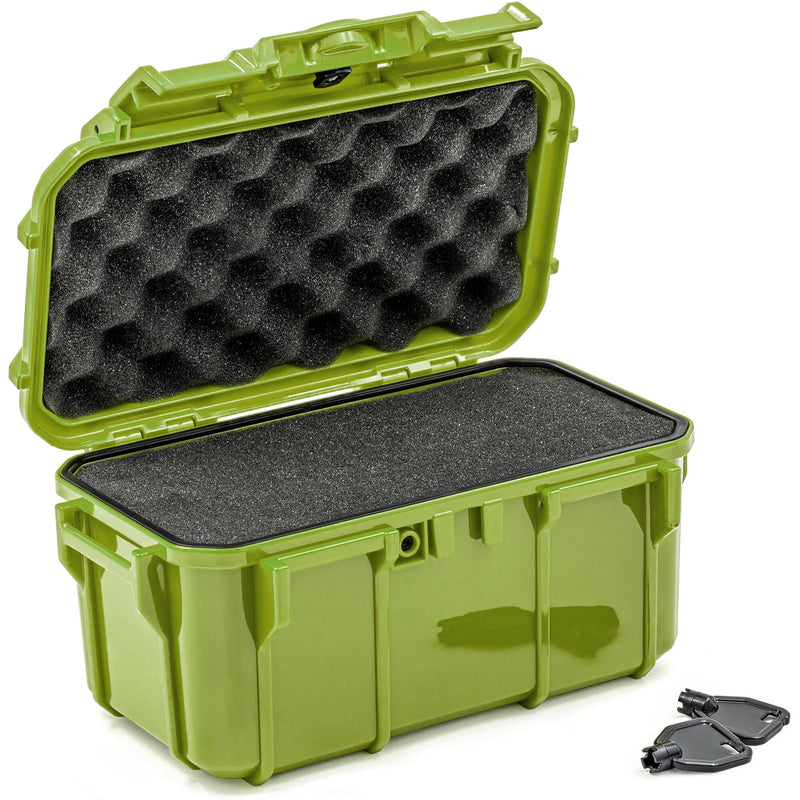 Seahorse 58 Micro Hard Case (Green, Foam Interior and O-Ring)