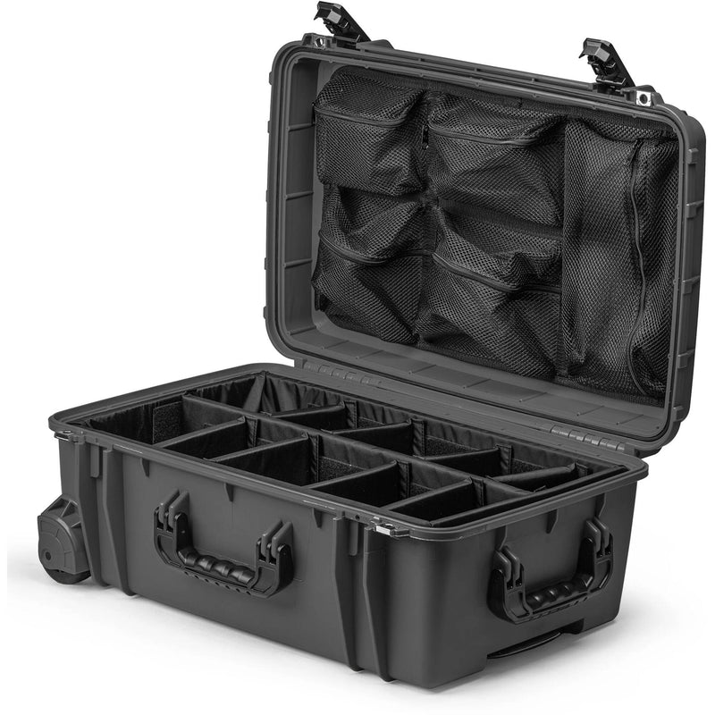 Seahorse 920 Wheeled Case with Divider Kit and Lid Organizer (Gray)