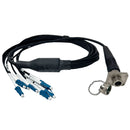 Tactical Fiber Systems Magnum Chassis Connector to 8 LC Breakout Patch Cable