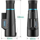 Apexel 10-20x50 Zoom Monocular Telescope