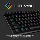 Logitech G G512 LIGHTSYNC RGB Mechanical Gaming Keyboard (Carbon, GX Brown Tactile)