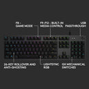 Logitech G G512 LIGHTSYNC RGB Mechanical Gaming Keyboard (Carbon, GX Brown Tactile)