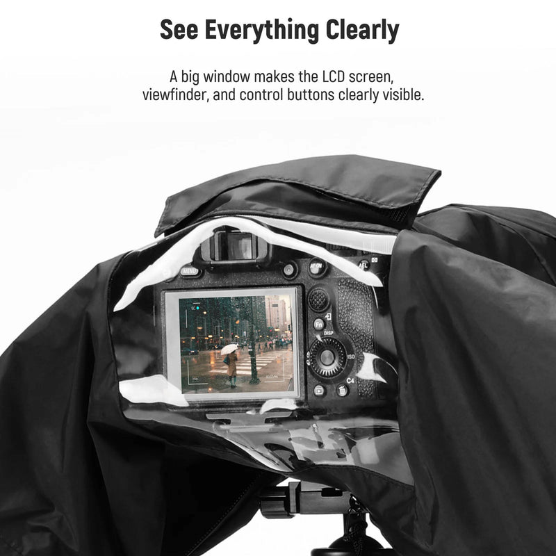 Neewer PB004 Camera Rain Cover for DSLR/Mirrorless Camera (Large)