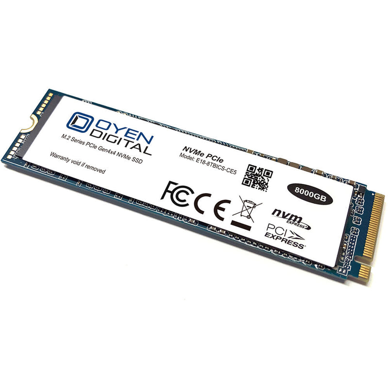 Oyen Digital 8TB NVMe PCIe 4.0 x4 M.2 Internal SSD