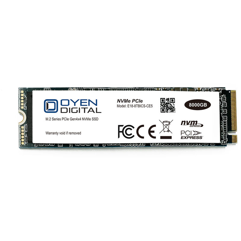 Oyen Digital 8TB NVMe PCIe 4.0 x4 M.2 Internal SSD