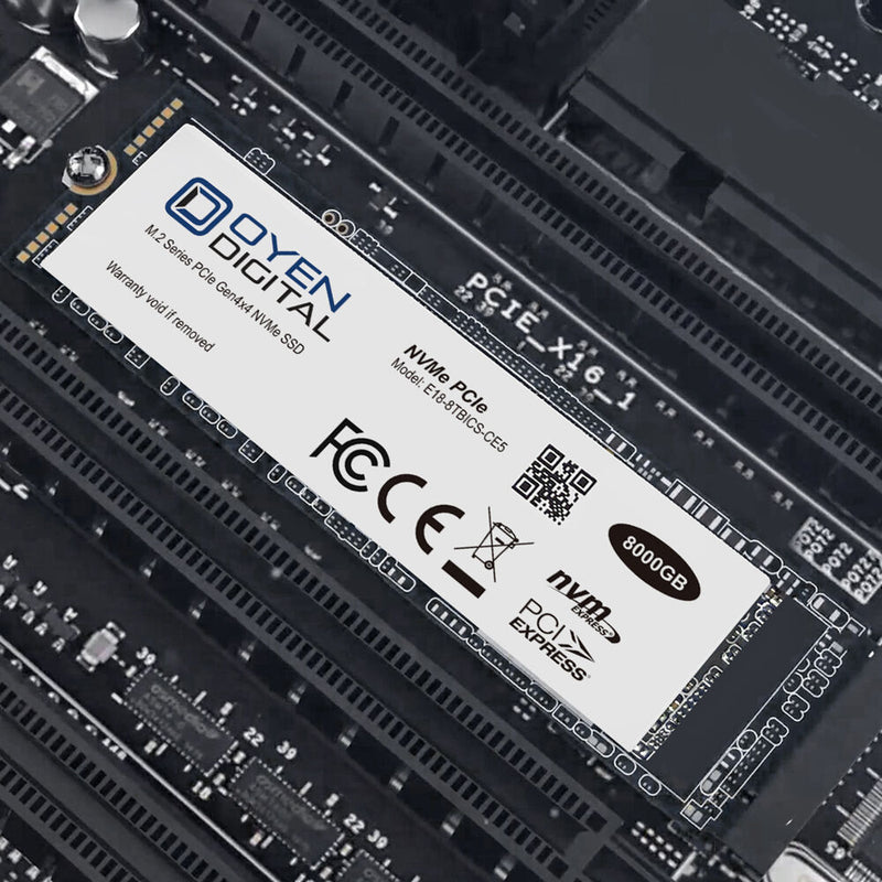 Oyen Digital 8TB NVMe PCIe 4.0 x4 M.2 Internal SSD