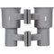 RoboCup Clamp-On Dual-Cup & Drink Holder (Gray)