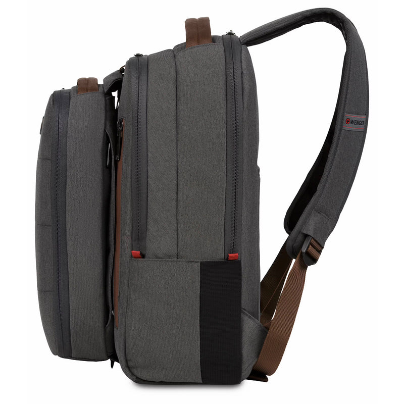 Wenger City Upgrade Backpack & Cross-Body Combo (Gray/Brown)