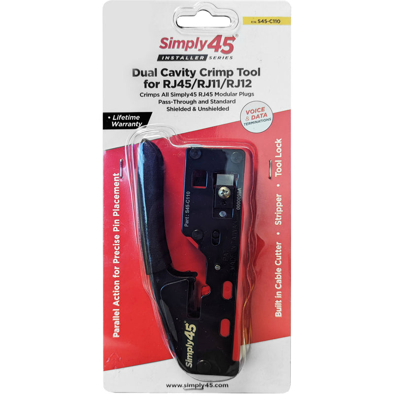 Simply45 S45-C110 Installer Series Dual-Cavity Crimp Tool