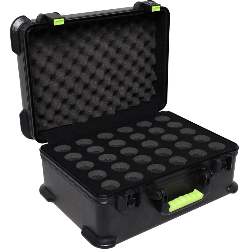 Shure by Gator SH-MICCASE30 Molded Case with Drops for 30 Wired Microphones and TSA-Approved Latches