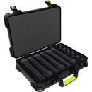 Shure by Gator SH-MICCASEW06 Molded Case with Drops for 6 Wireless Microphones and TSA-Approved Latches