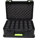 Shure by Gator SH-MICCASE30 Molded Case with Drops for 30 Wired Microphones and TSA-Approved Latches