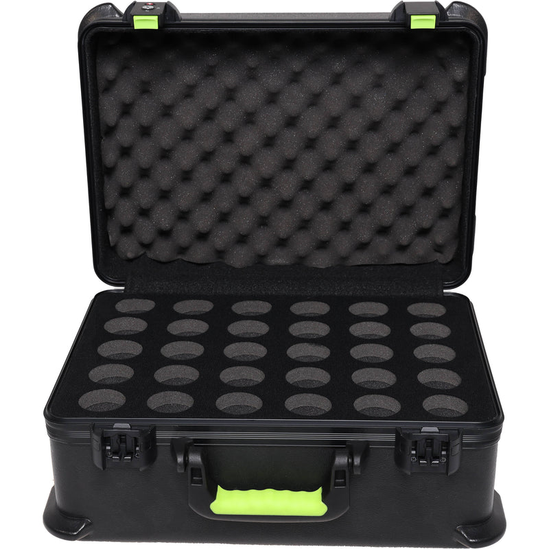 Shure by Gator SH-MICCASE30 Molded Case with Drops for 30 Wired Microphones and TSA-Approved Latches