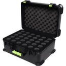 Shure by Gator SH-MICCASE30 Molded Case with Drops for 30 Wired Microphones and TSA-Approved Latches