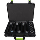 Shure by Gator SH-MICCASEW06 Molded Case with Drops for 6 Wireless Microphones and TSA-Approved Latches