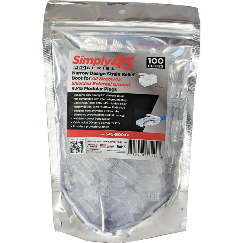 Simply45 PROSeries Integrated Snagless Strain Reliefs (100-Pack)