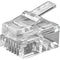 Simply45 Standard RJ11/RJ12 Modular Plug (100-Piece Clamshell Package)