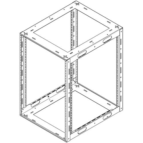 Lowell Manufacturing LCR-1623 Welded Credenza Rack (16 RU, 23" Deep)