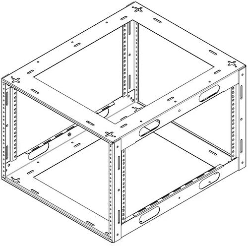 Lowell Manufacturing LCR-823 Welded Credenza Rack (8 RU, 23" Deep)