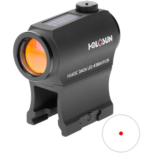 Holosun HS403C Solar Micro Sight (Red Dot Reticle)