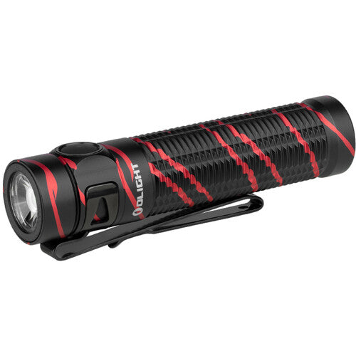 Olight Baton 3 Pro Rechargeable Flashlight with Cool White Beam (Black Lava)