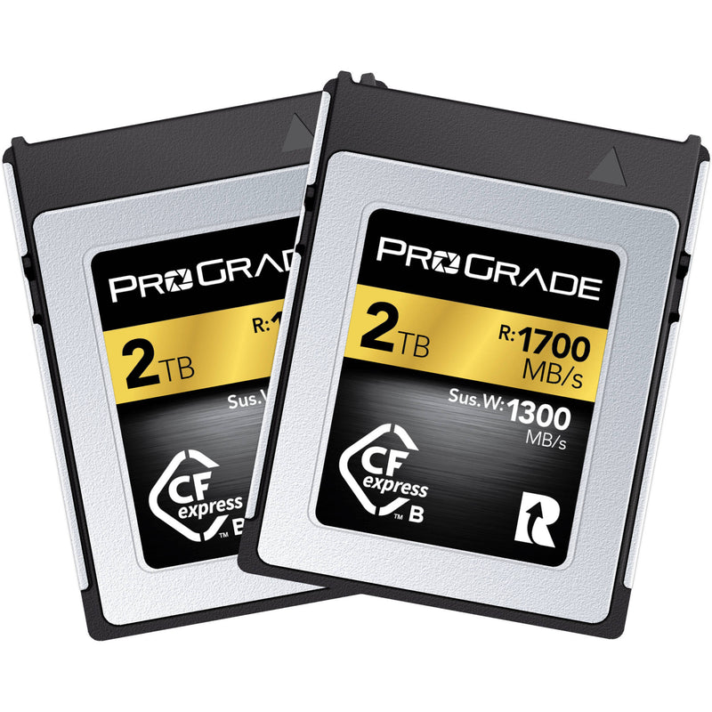 ProGrade Digital 2TB CFexpress 2.0 Type B Gold Memory Card (2-Pack)