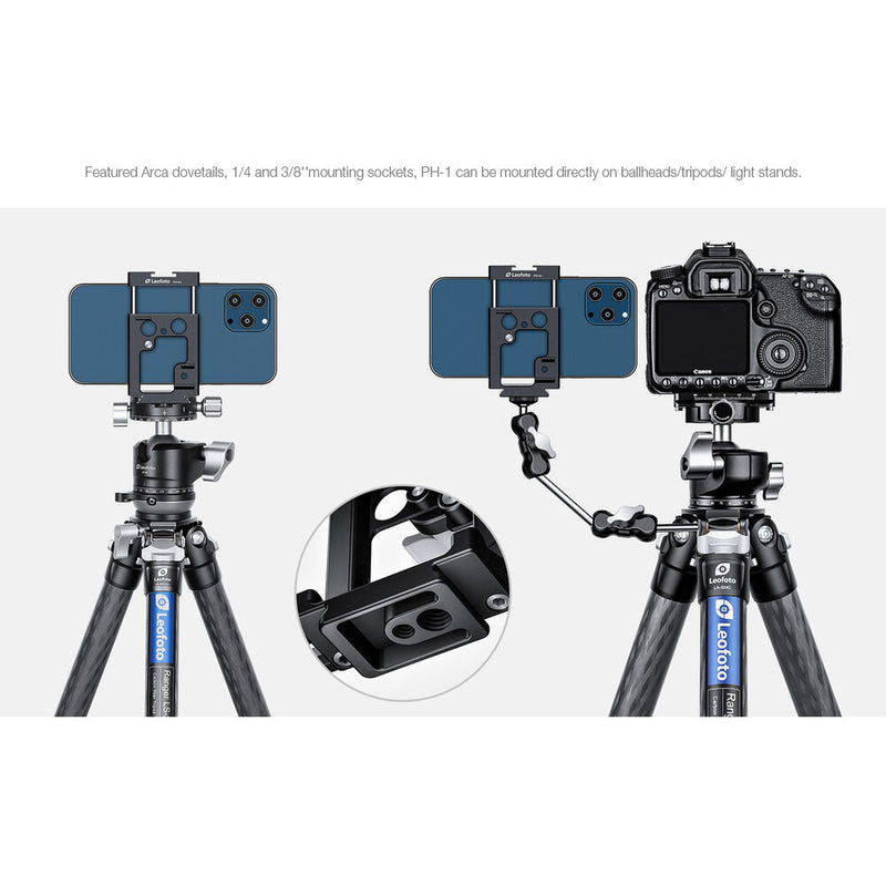 Leofoto PH-01 Mobile Video Kit with Wood Handles