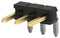 TE CONNECTIVITY 2MM-HB-S04-HT-02-H-TB Pin Header, Board-to-Board, 2 mm, 1 Rows, 4 Contacts, Through Hole Right Angle, 2MM-HB Series