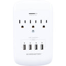 Monster Cable Wall Tap Surge Protector (White)