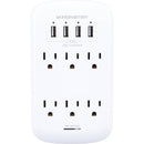 Monster Cable Wall Tap Surge Protector (White)