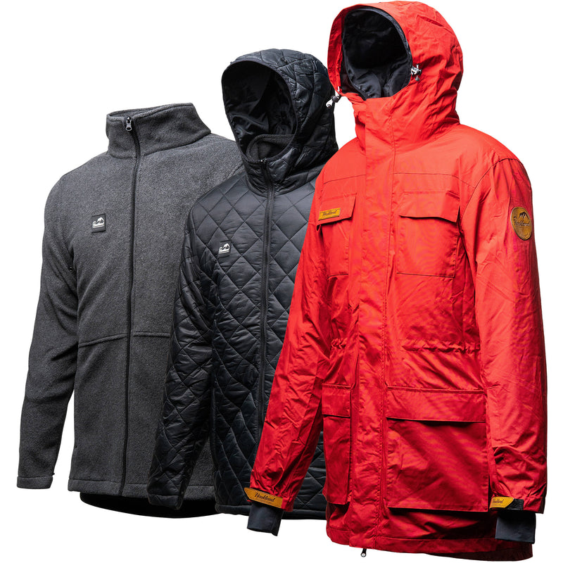 Haukland 7-in-1 Photography Jacket (Red, Men's 4XL)