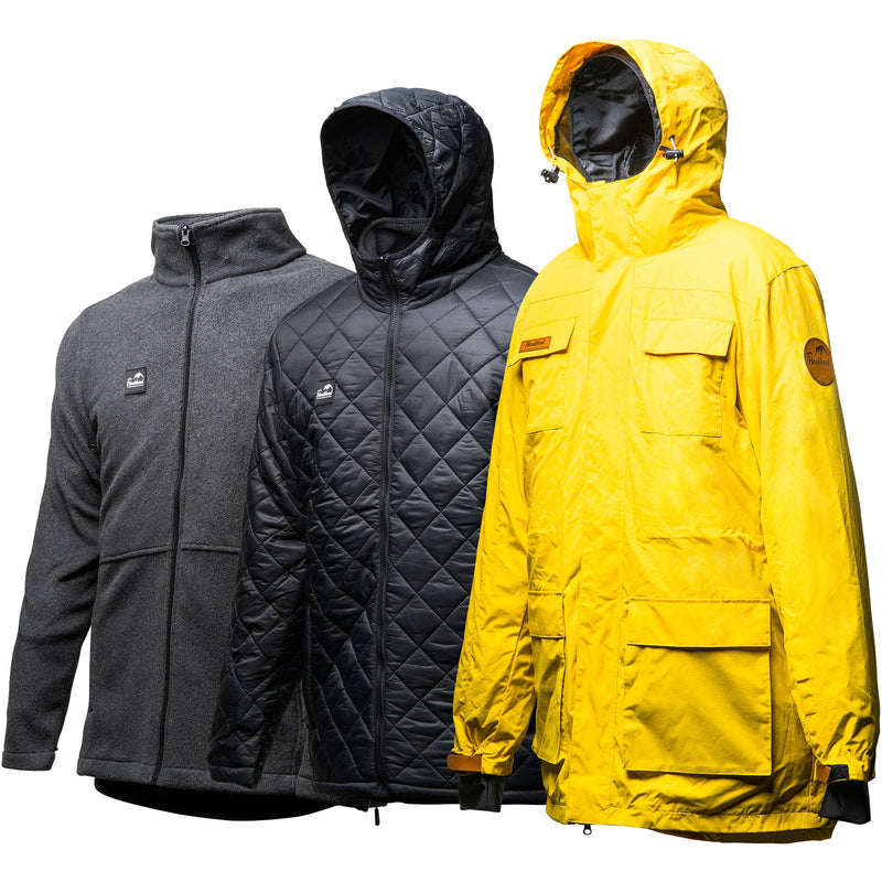 Haukland 7-in-1 Photography Jacket (Yellow, Men's 4XL)