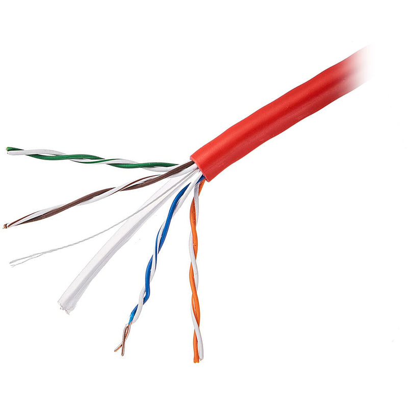 SatMaximum Cat 6 UTP Bulk Ethernet Cable (1000', Red)