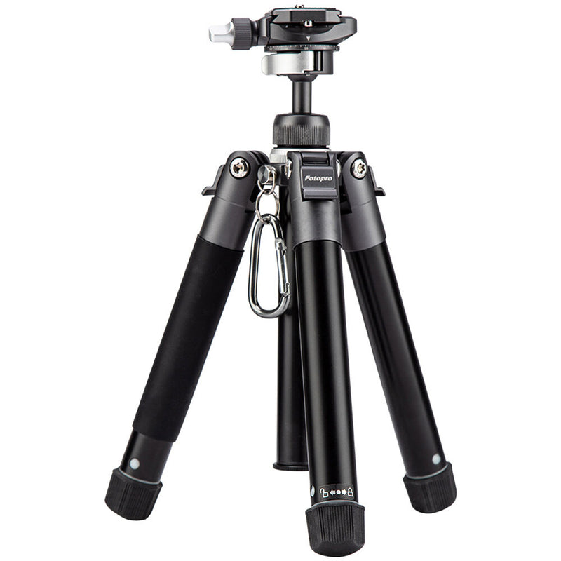 Fotopro FY-820 Free-1 Compact Aluminum Travel Tripod (Slate Gray)